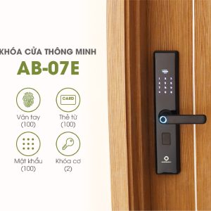 Khoá vân tay cửa gỗ 4 tính năng AB-07E HomeDash