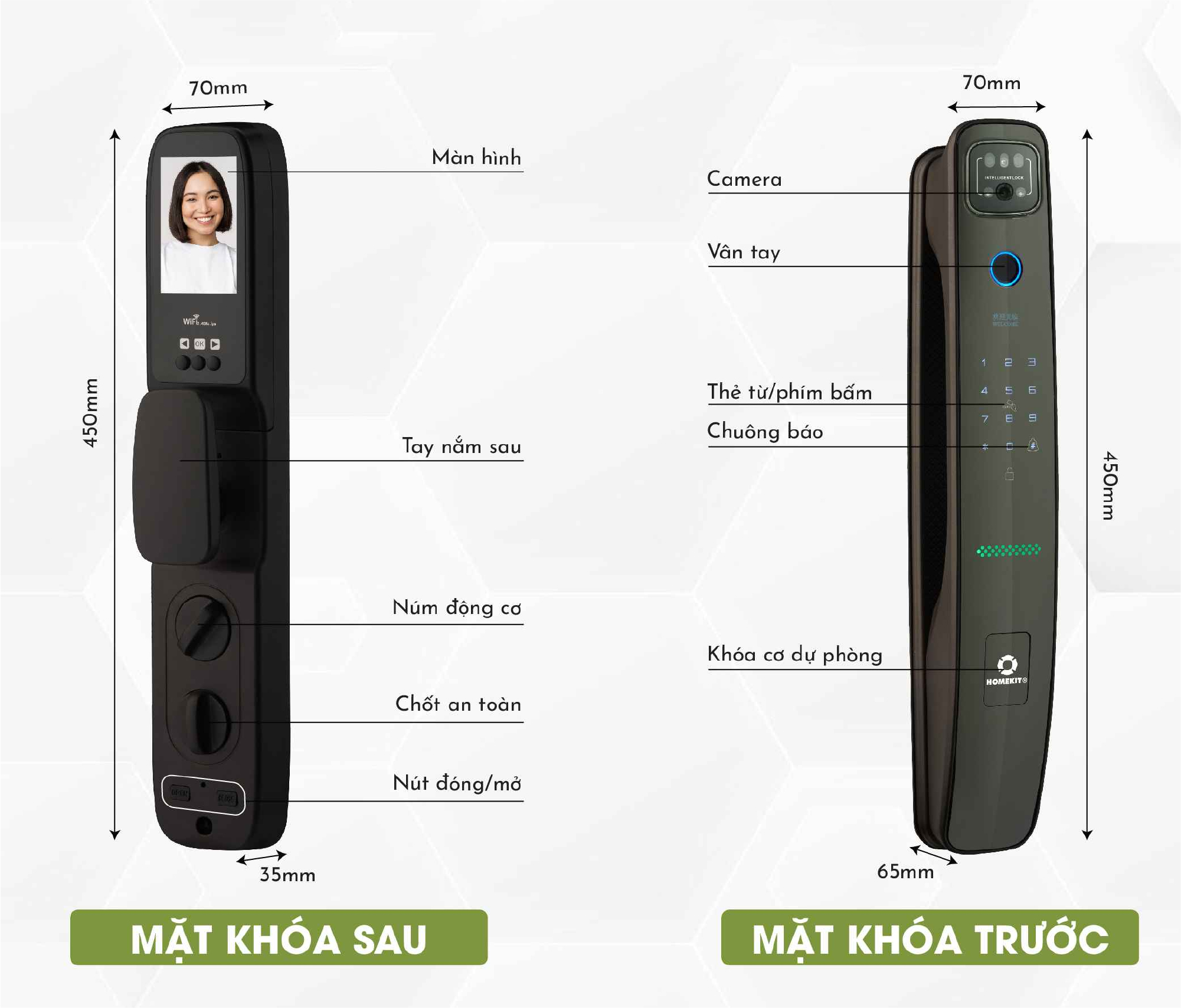 Khóa cửa nhận diện khuôn mặt AB-34C HomeDash - Image 3